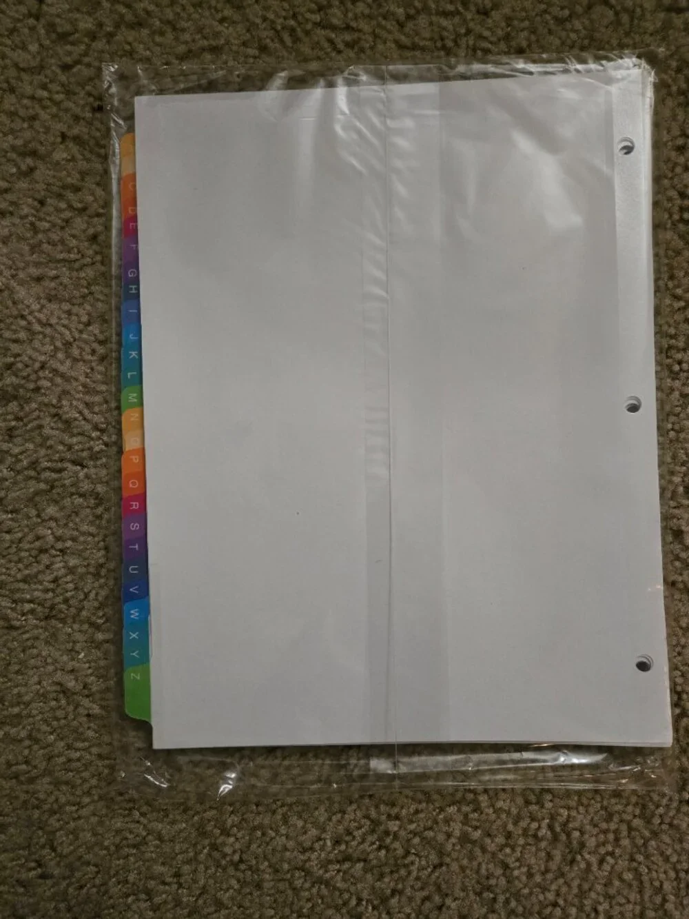 Avery Ready Index Customizable A-Z 26-Tab Table of Contents Multicolor Index Div